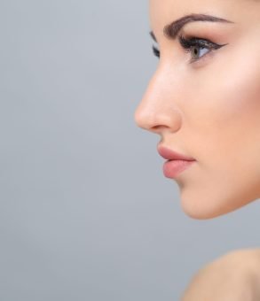 Portrait. Beautiful woman in close-up